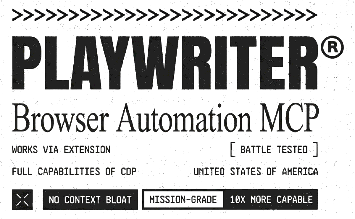 Playwriter - For browser automation MCP